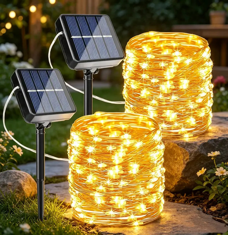 Flacchi 1-Pack Solar Outdoor String Lights | Buy 1 Get 1 Free
