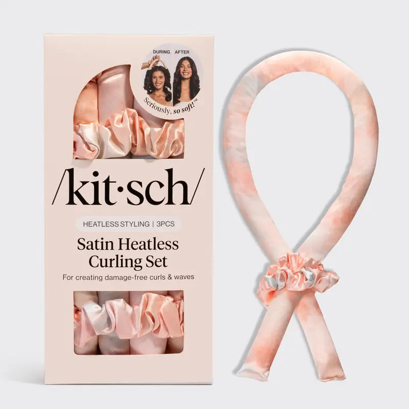 Kitsch Satin Heatless Curling Set - Heatless Hair Curler To Sleep In | Buy 1 Get 1 Free