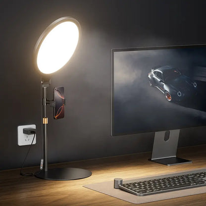 Weilisi 10.5" LED Ring Light with Stand & Phone Holder