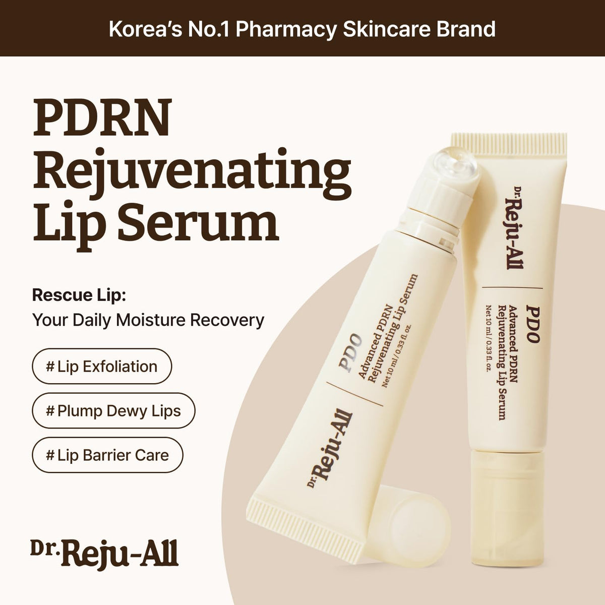 Advanced PDRN Rejuvenating Lip Serum Deep Nourishing Anti-Wrinkle Plumping Treatment | Buy 1 Get 1 Free