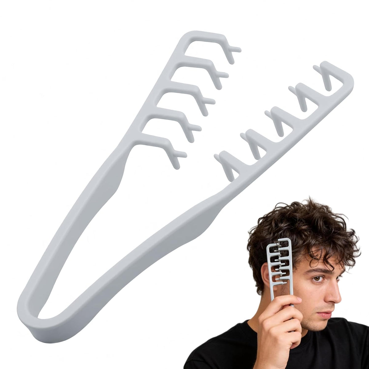 Wide-Toothed Hair Texturizing Comb Clamp Non-Slip Styling Tool | Buy 1 Get 1 Free