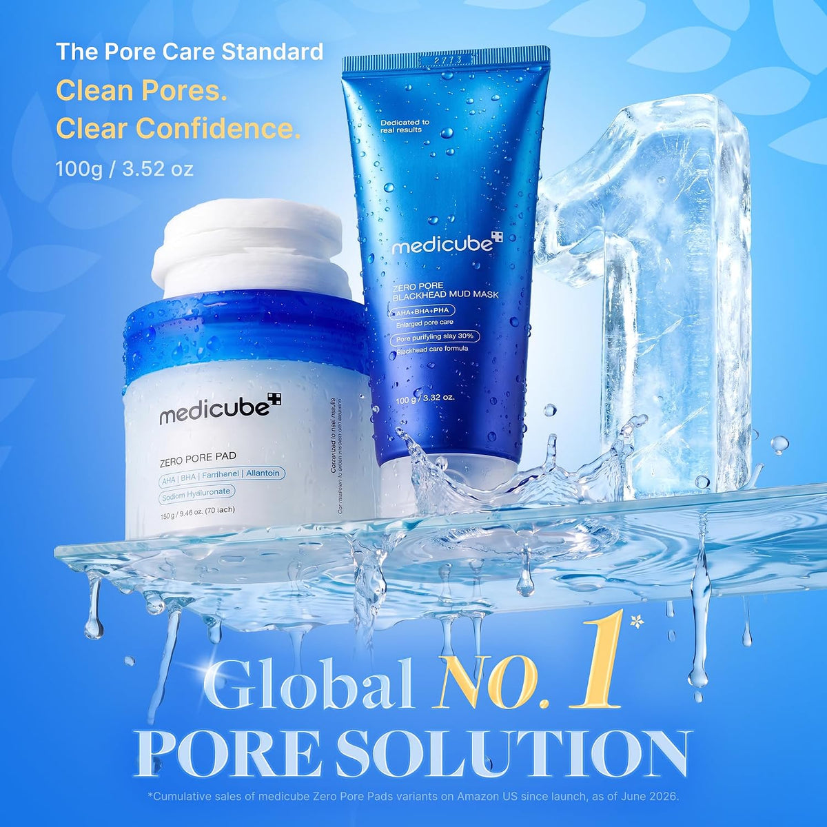 Zero Pore Blackhead Mud Mask AHA BHA PHA Clay Facial Cleanser
