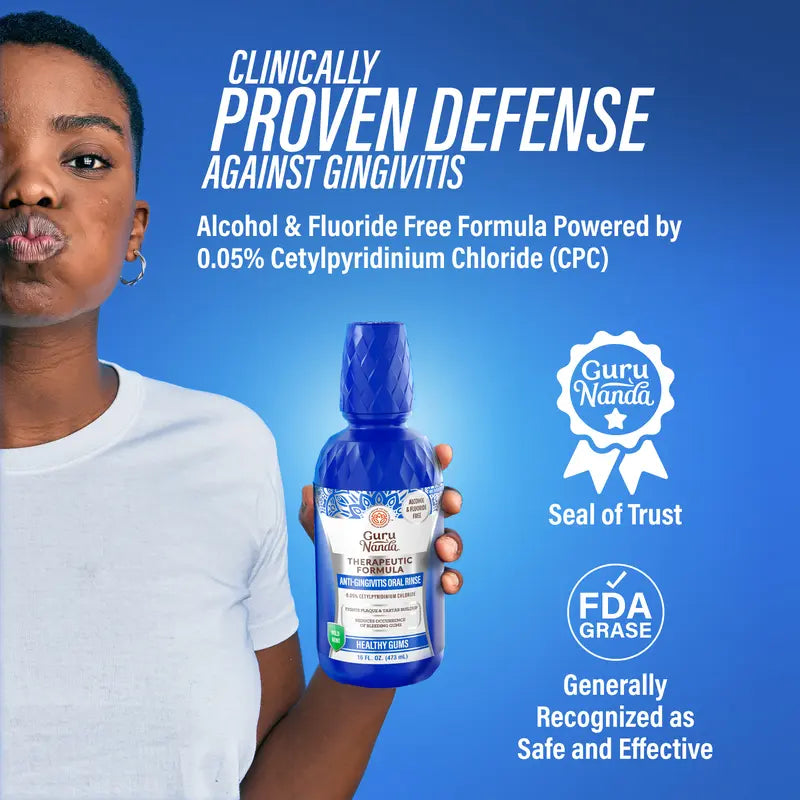 GuruNanda Anti-Gingivitis Oral Rinse | Buy 1 Get 1 Free
