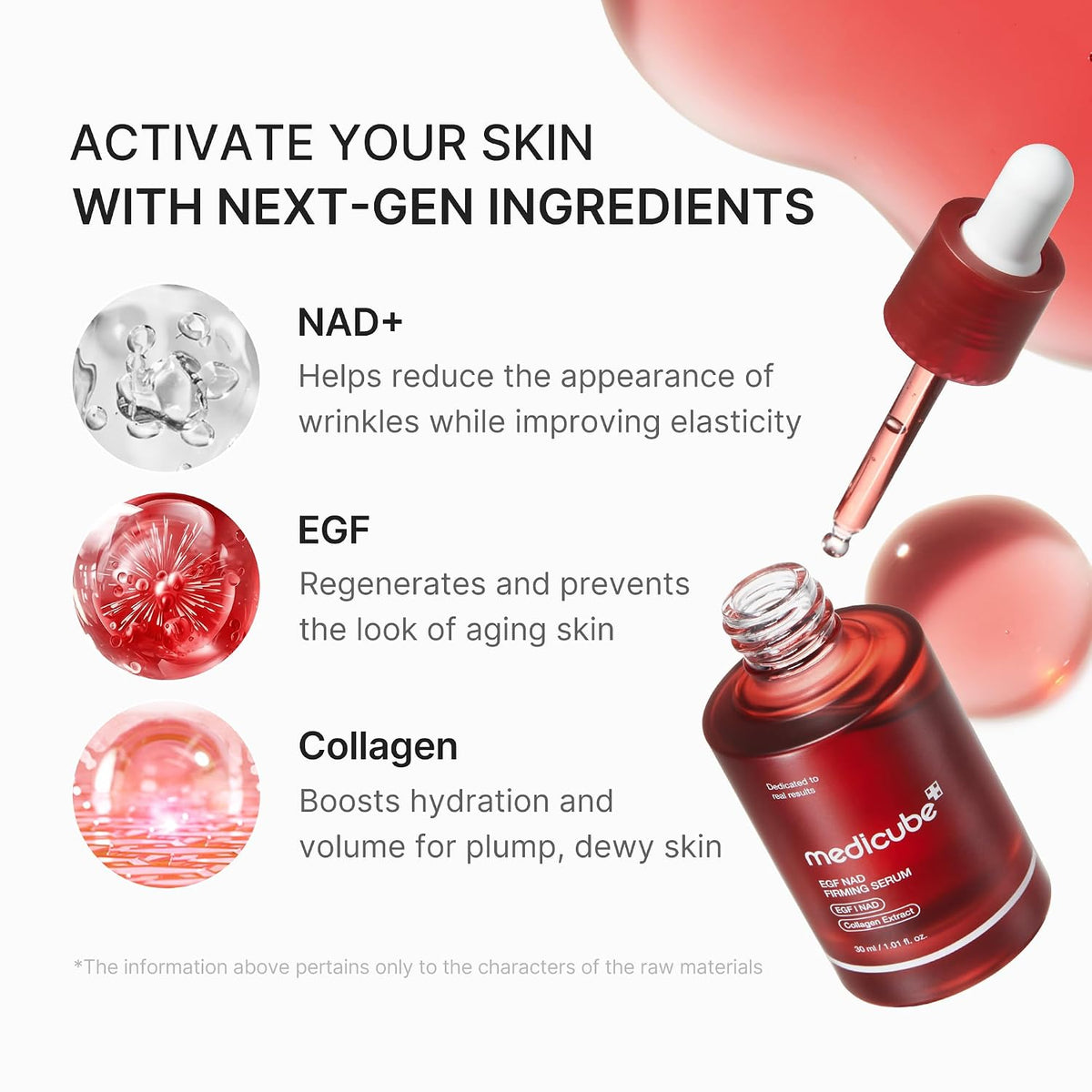 EGF NAD Firming Serum For Face & Neck Collagen Anti-Aging Lifting Essence | Buy 1 Get 1 Free