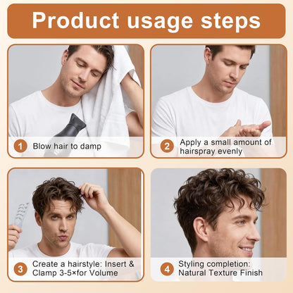Wide-Toothed Hair Texturizing Comb Clamp Non-Slip Styling Tool | Buy 1 Get 1 Free