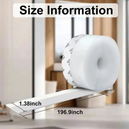 Transparent Self-Adhesive Silicone Weather Stripping Door Bottom & Window Seal Strip | Buy 1 Get 1 Free