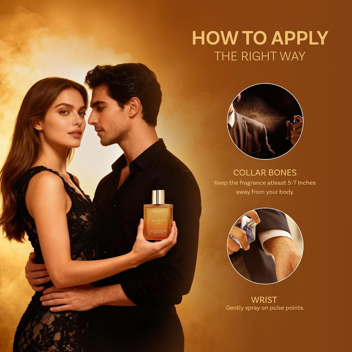 Luxury Honey Oud Eau De Parfum Long-Lasting Fragrance