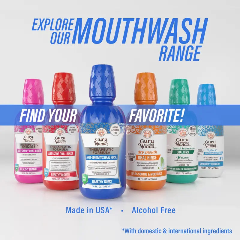 GuruNanda Anti-Gingivitis Oral Rinse | Buy 1 Get 1 Free