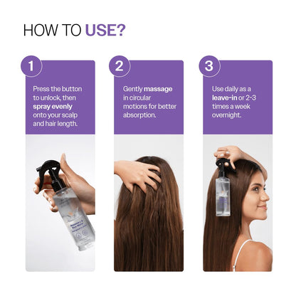 Rosemary & Rice Water Hair Growth Spray For Fuller Thicker Hair