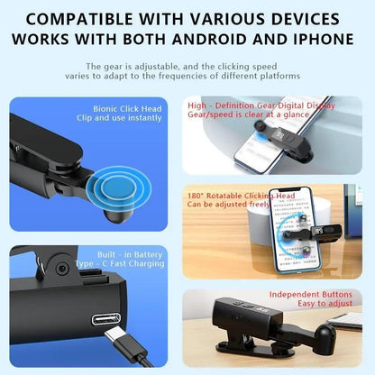 2026 Upgraded Plastic Mobile Game Auto Clicker Gaming Accessory for Gamers | Buy 1 Get 1 Free