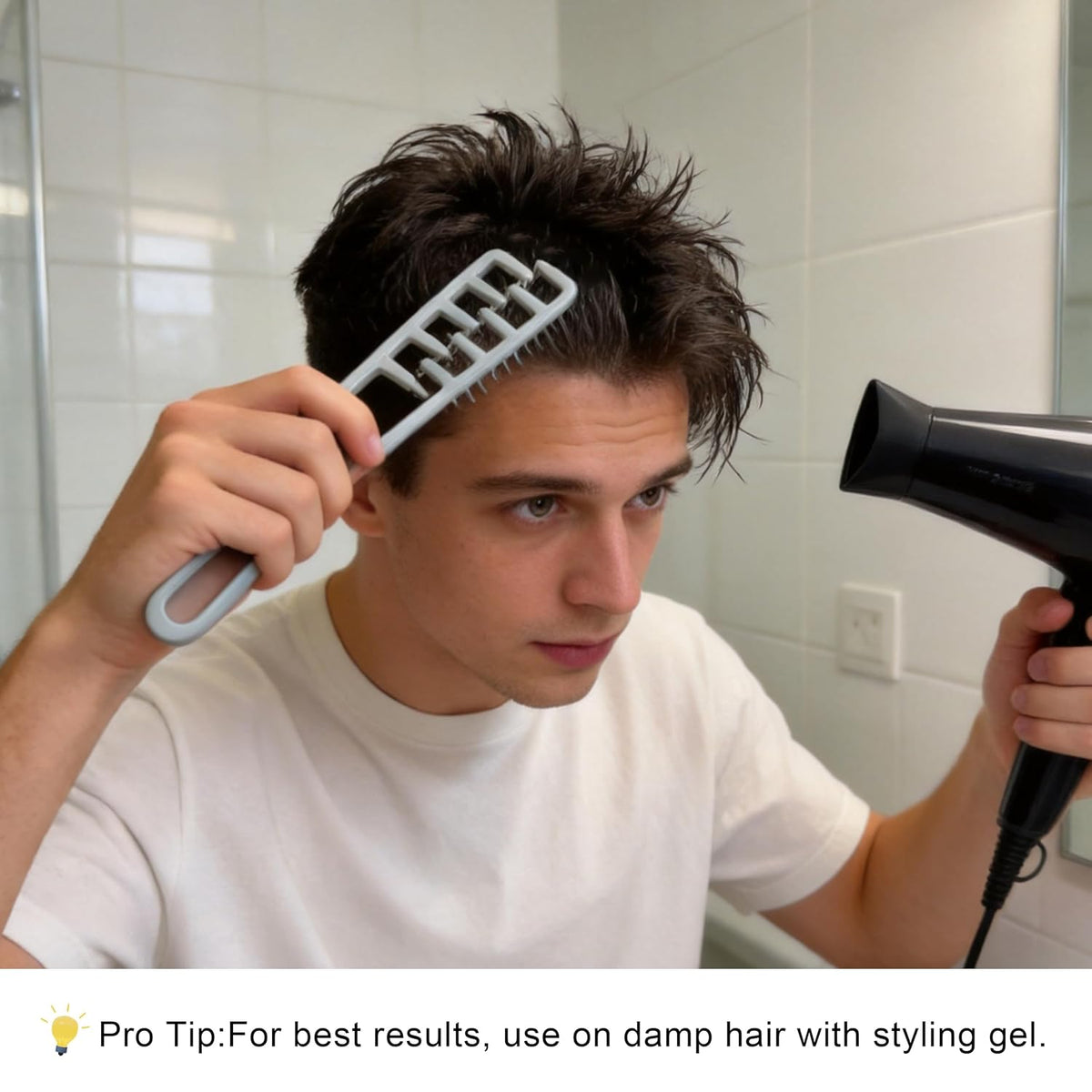 Wide-Toothed Hair Texturizing Comb Clamp Non-Slip Styling Tool | Buy 1 Get 1 Free