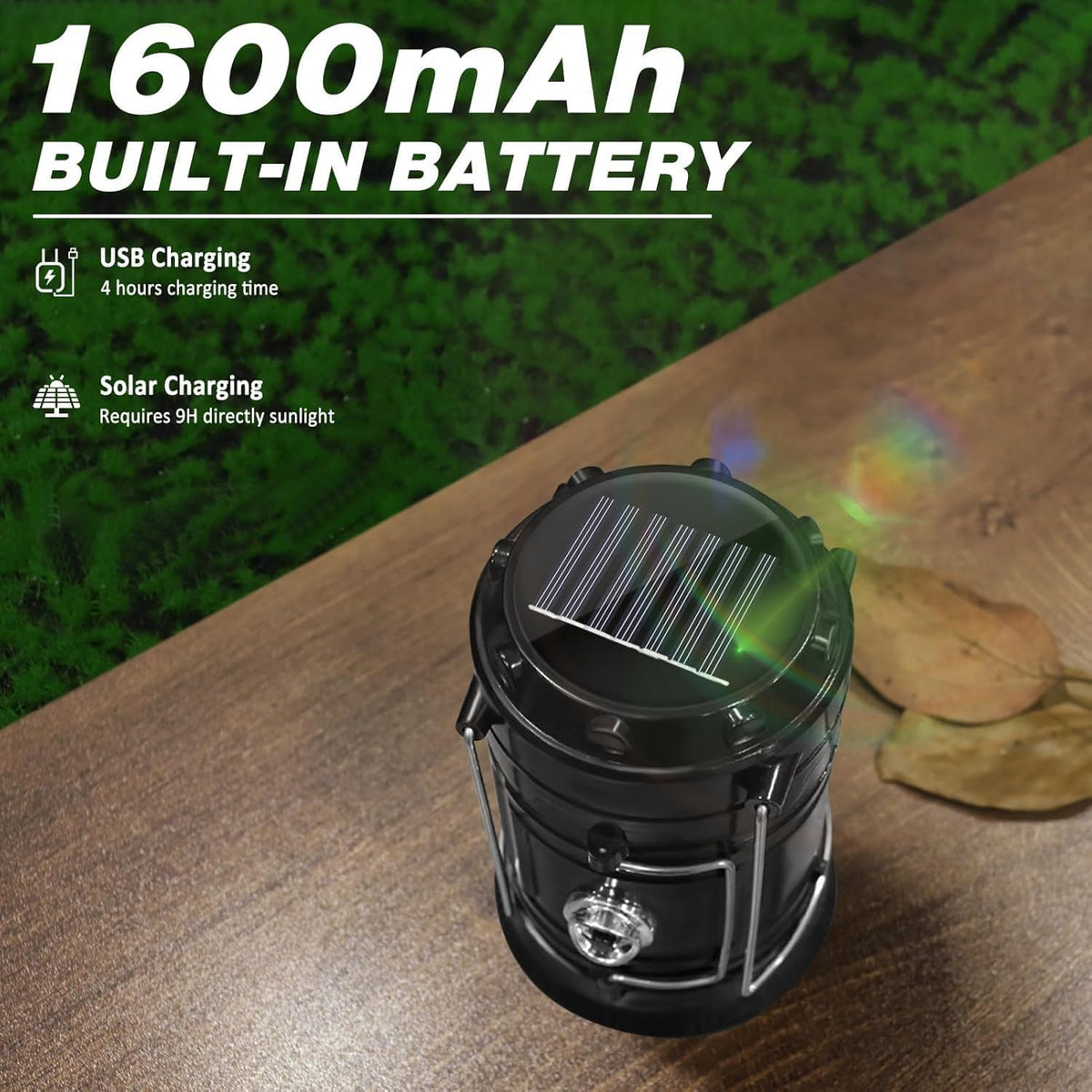 Collapsible LED Camping Lantern & Emergency Phone Charger Power Bank