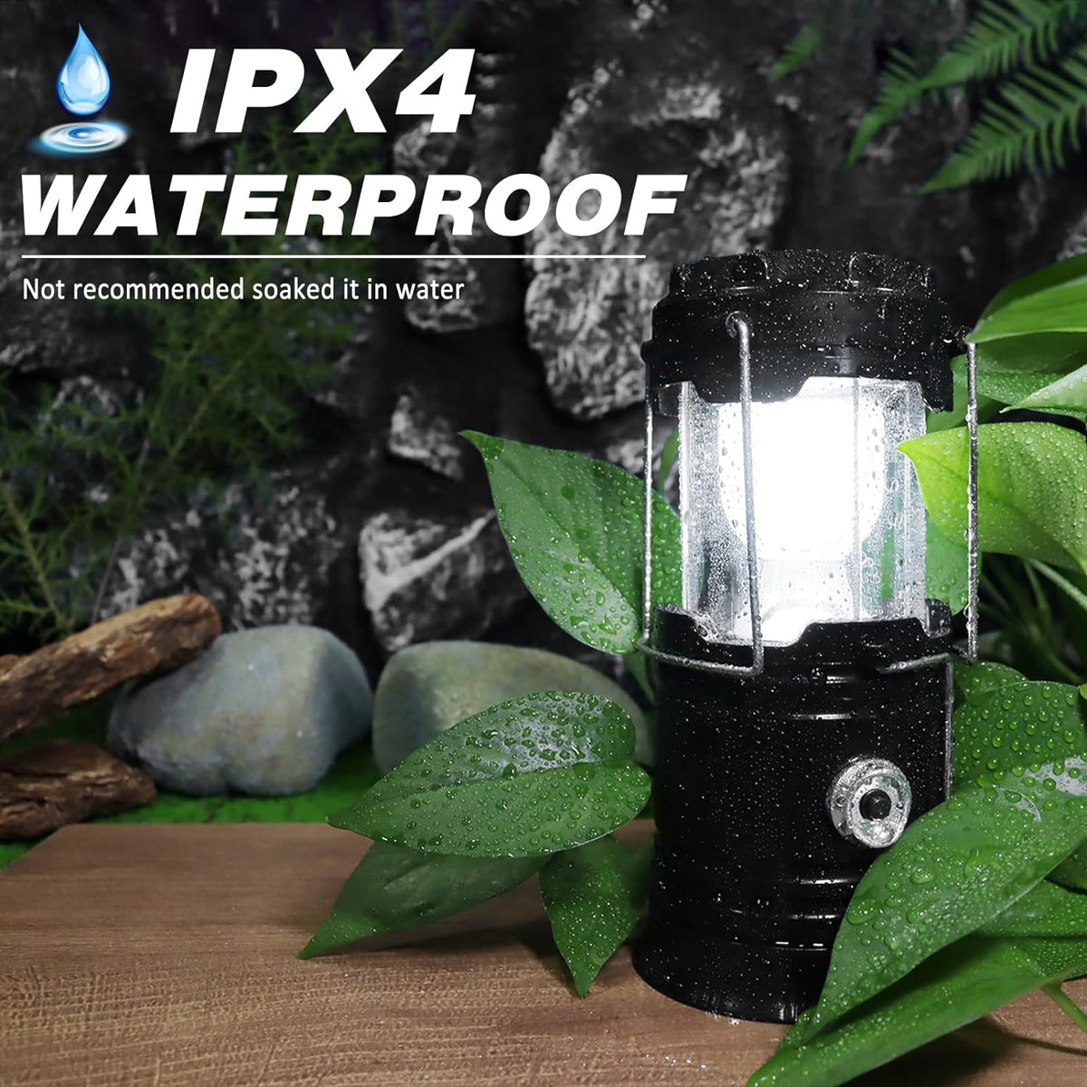 Collapsible LED Camping Lantern & Emergency Phone Charger Power Bank