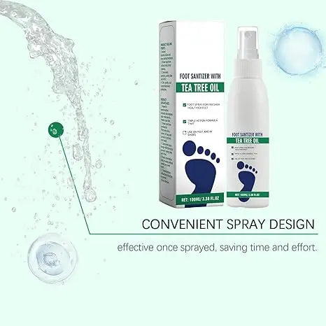 Natural Tea Tree Anti-Fungal Foot Odor Relief Spray | Buy 1 Get 1 Free