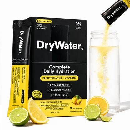 DryWater 12ct Daily Hydration Powder Packets | Buy 1 Get 1 Free