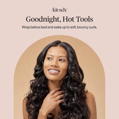 Kitsch Satin Heatless Curling Set - Heatless Hair Curler To Sleep In | Buy 1 Get 1 Free