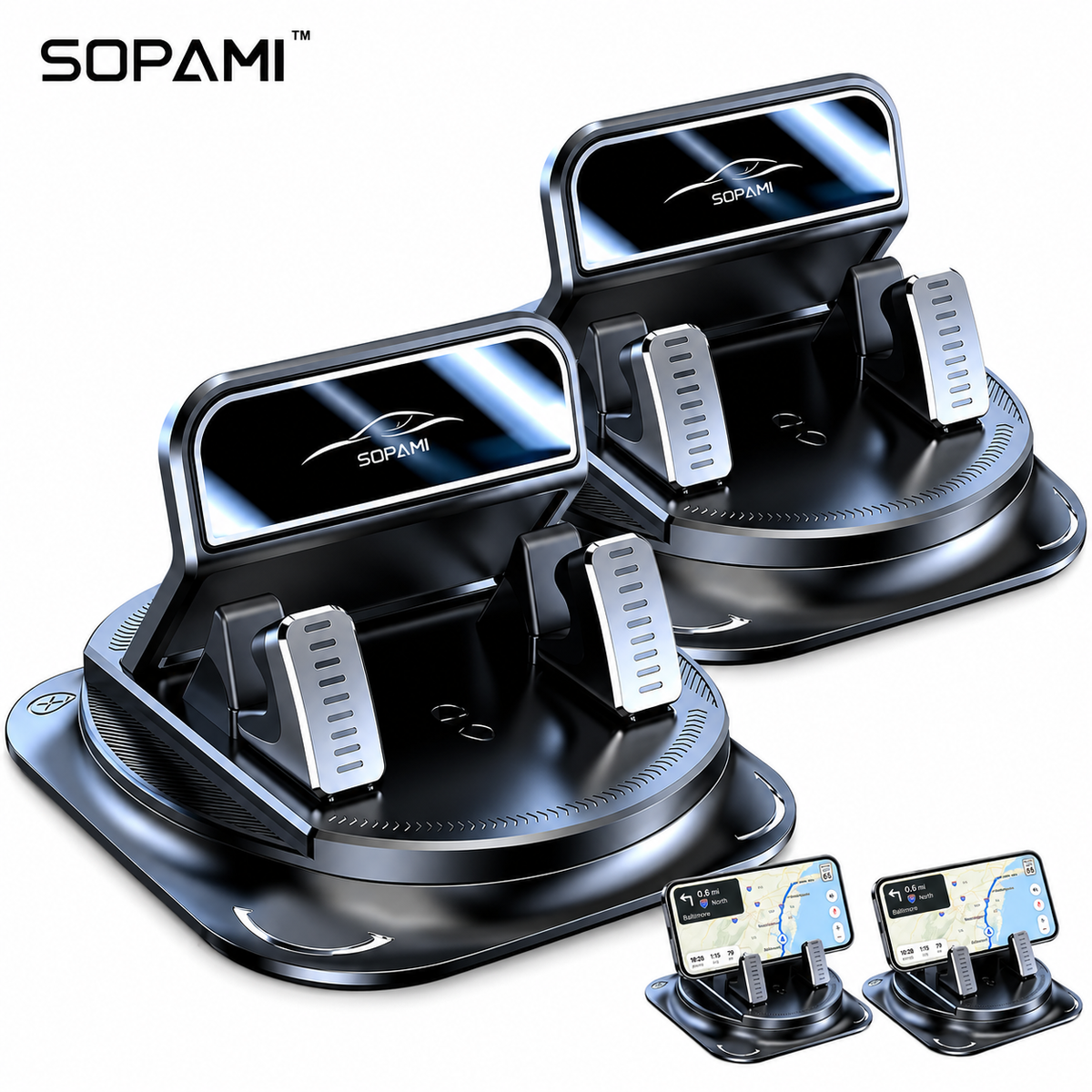 360° Rotating Dashboard Car Phone Mount Holder
