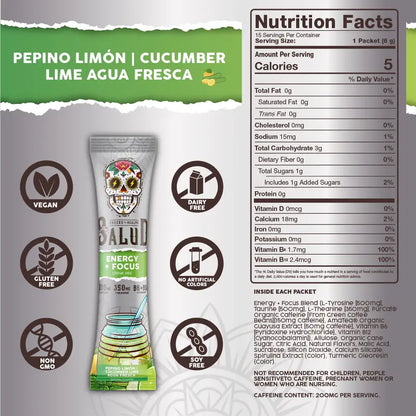Salud 2-in-1 [Energy + Focus] Clean Energy Drink