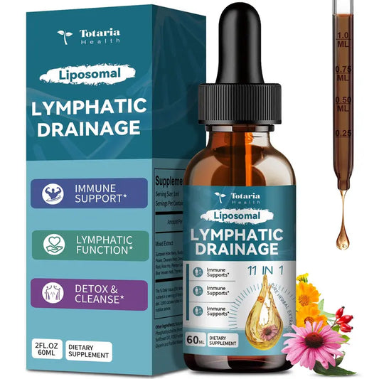 Liposomal Lymphatic Drainage Drops 11-in-1 Natural Detox Formula | Buy 1 Get 1 Free