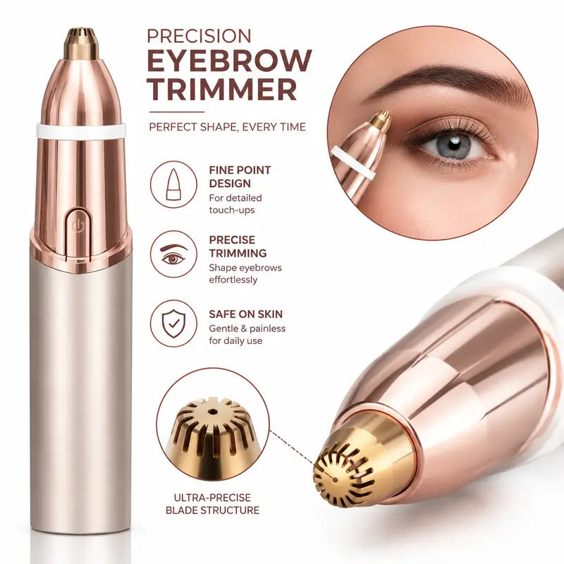 2-in-1 Electric Facial Hair Remover & Precision Eyebrow Trimmer | Buy 1 Get 1 Free