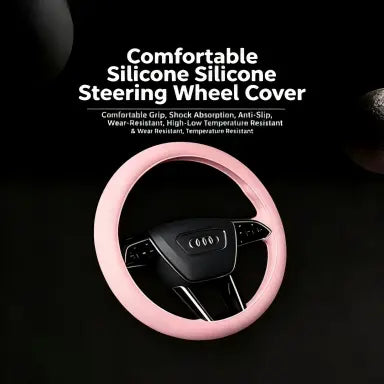 Universal Silicone Steering Wheel Cover for Non-Slip Ergonomic Grip