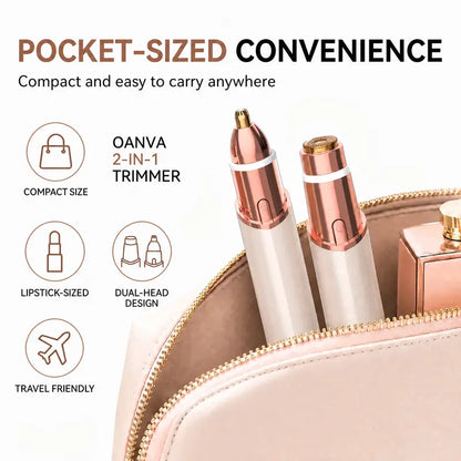 2-in-1 Electric Facial Hair Remover & Precision Eyebrow Trimmer | Buy 1 Get 1 Free