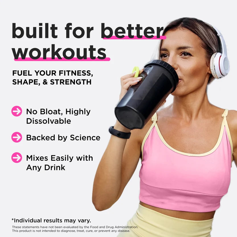 All-in-One Women’s Creatine & Collagen Drink Mix for Lean Muscle & Curves