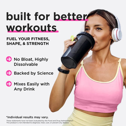 All-in-One Women’s Creatine & Collagen Drink Mix for Lean Muscle & Curves