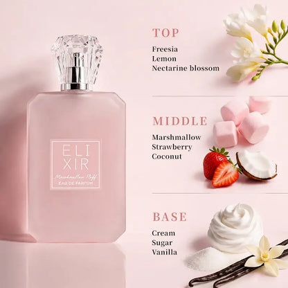 Sweet Marshmallow Eau De Parfum - Warm Vanilla & Strawberry Gourmet Fragrance Spray | Buy 1 Get 1 Free