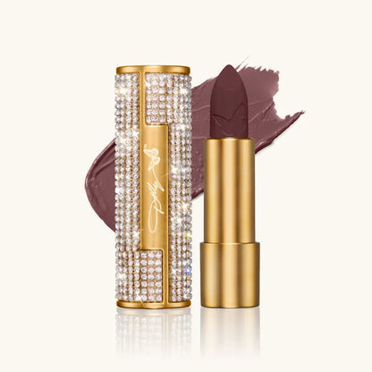 Ultra-Hydrating Satin Red Lipstick with Rhinestone Case | Buy 1 Get 1 Free