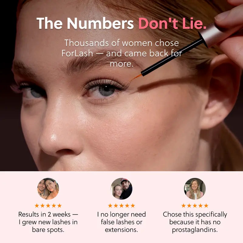 Natural Peptide Eyelash Enhancing Serum for Visibly Thicker, Stronger Lashes | Buy 2 Get 1 Free
