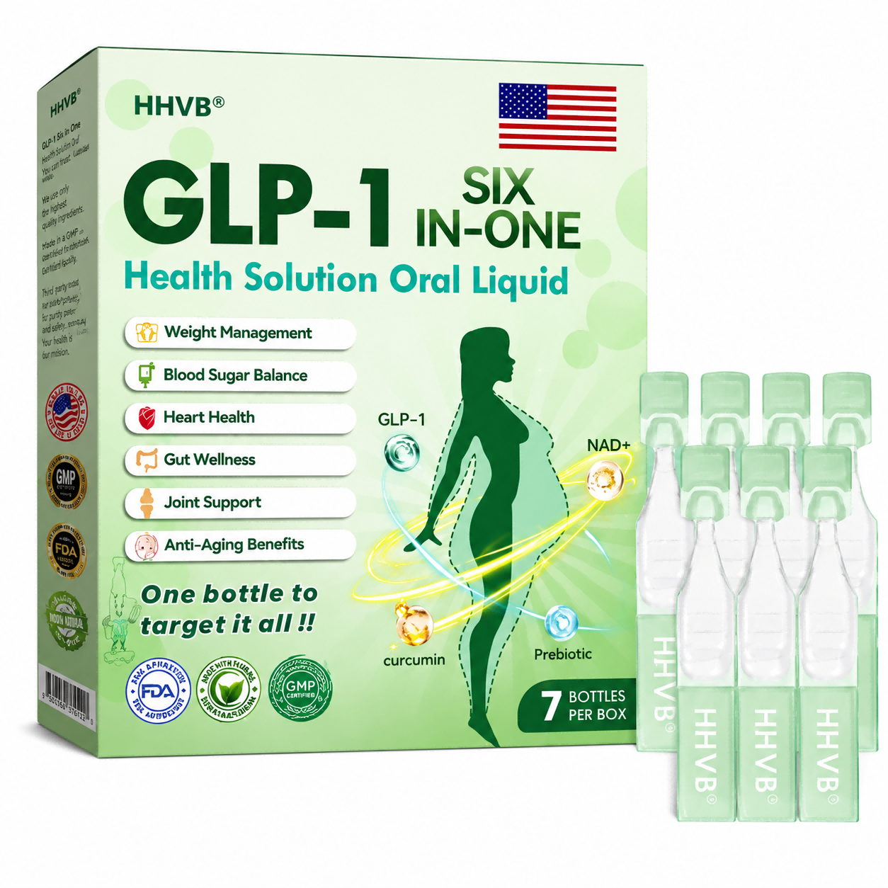 6-in-1 Wellness Drop Support Weight Management, Daily Balance, Digestion Comfort