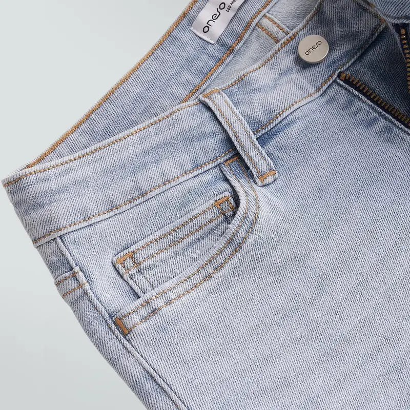 Ultra-Stretchy BBL Fit Wide Leg Denim Jeans with Tummy Control