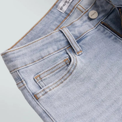 Ultra-Stretchy BBL Fit Wide Leg Denim Jeans with Tummy Control