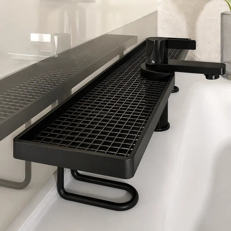 No-Drill Faucet Over-Sink Storage Rack - Instant Countertop Space Saver