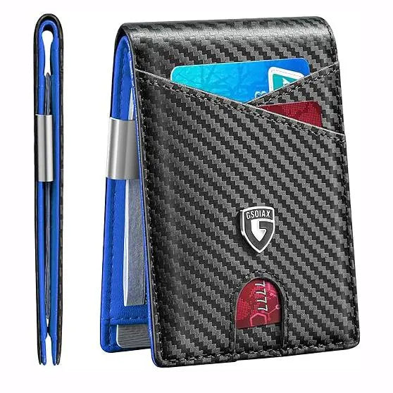 Ultra-Slim RFID Blocking Carbon Fiber Bifold Wallet