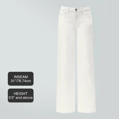 Ultra-Stretchy BBL Fit Wide Leg Denim Jeans with Tummy Control