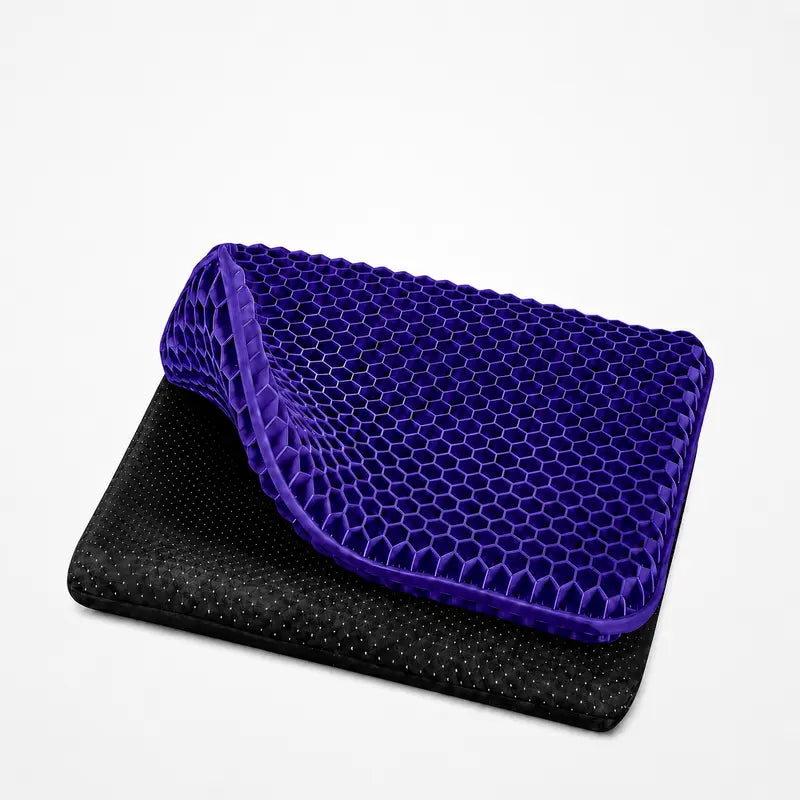 Ergonomic Honeycomb Gel Seat Cushion for Pain Relief & Pressure Release