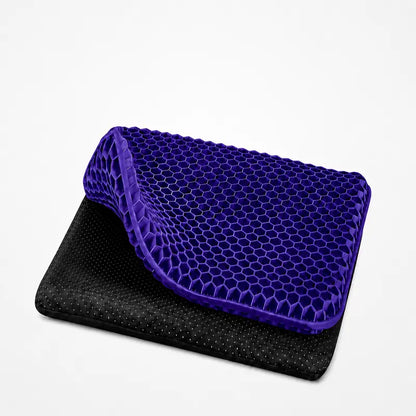 Ergonomic Honeycomb Gel Seat Cushion for Pain Relief & Pressure Release