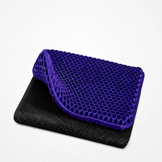 Ergonomic Honeycomb Gel Seat Cushion for Pain Relief & Pressure Release