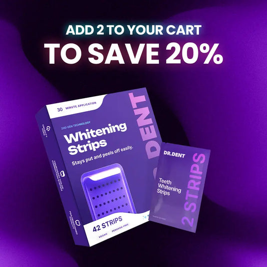Purple Teeth Whitening Strips: Brighten Teeth & Remove Stains Safely