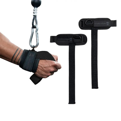 Pro Grip Lifting Straps with Neoprene Wrist Support for Heavy Pulls