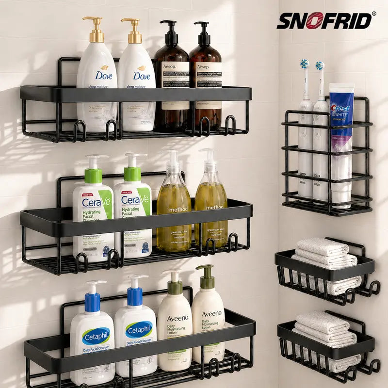 Transform Your Bathroom in Seconds: No-Drill Heavy-Duty Shower Caddy