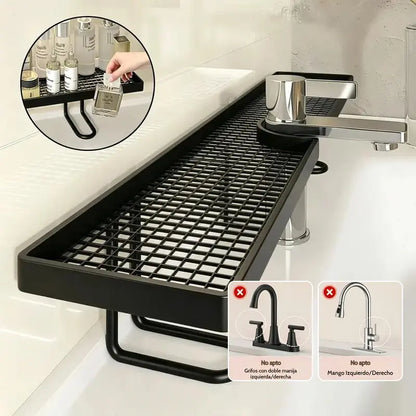 No-Drill Faucet Over-Sink Storage Rack - Instant Countertop Space Saver