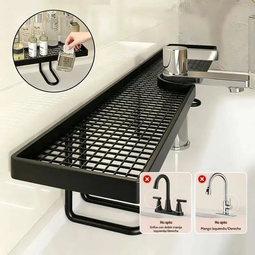 No-Drill Faucet Over-Sink Storage Rack - Instant Countertop Space Saver