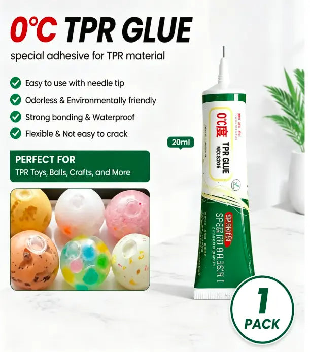 Instant Repair Glue for TPR Squishy Toys | 2 Pack per Set