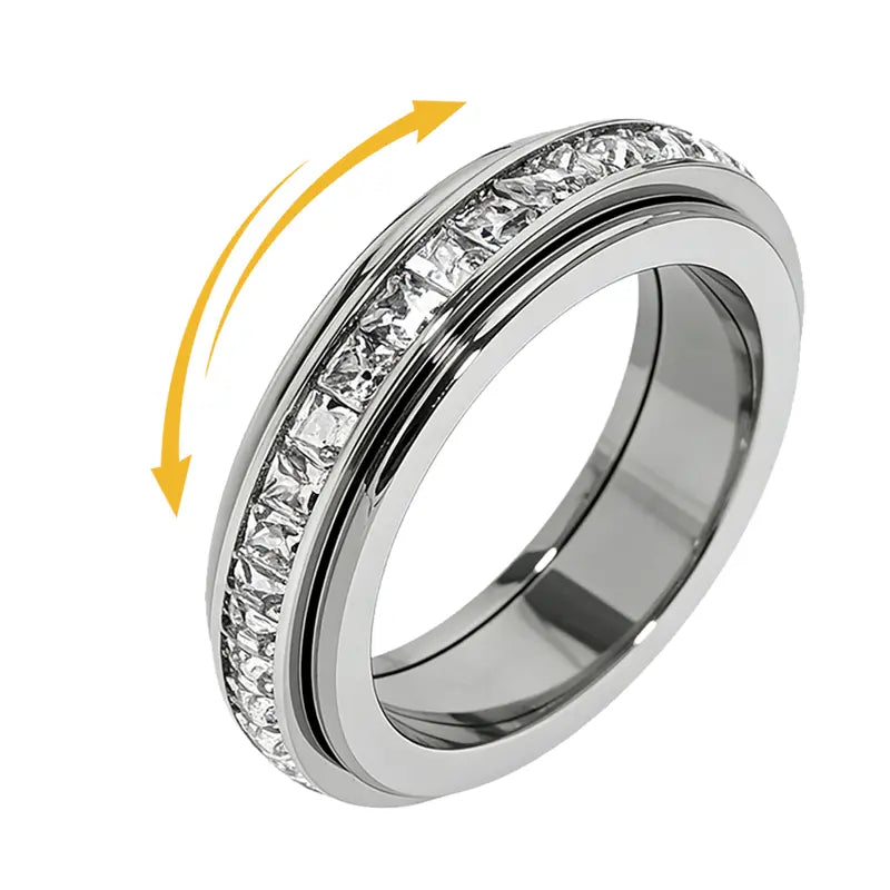 Sparkling Spinner Ring - Instant Anxiety Relief & Fidget Ring | Buy 1 Get 1 Free
