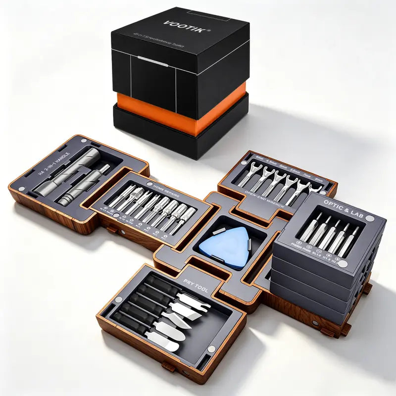55-in-1 Magnetic Precision Screwdriver Toolkit for Electronics & Home Repair
