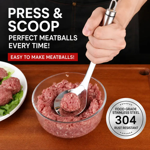 Stainless Steel Meatball Maker – Perfect Round, No Messy Hands. | Buy 1 Get 1 Free