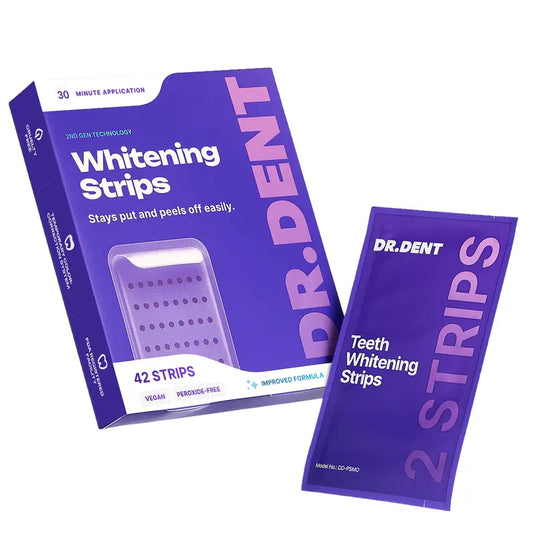 Purple Teeth Whitening Strips: Brighten Teeth & Remove Stains Safely